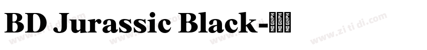BD Jurassic Black字体转换